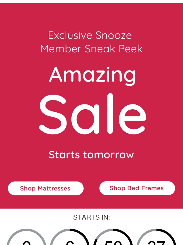 Newsletter preview: Your exclusive sneak peak of our Amazing Sale! 👀