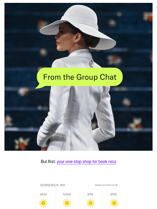 Newsletter preview: Hailey Bieber, Woman in STEM 👩‍🔬