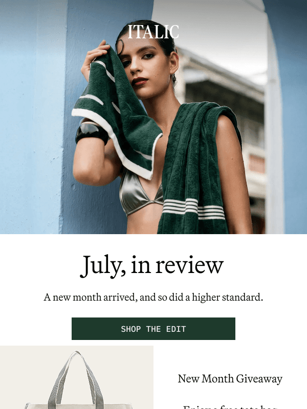 Newsletter preview: Unlock a Free Beach Tote ($149 Value)
