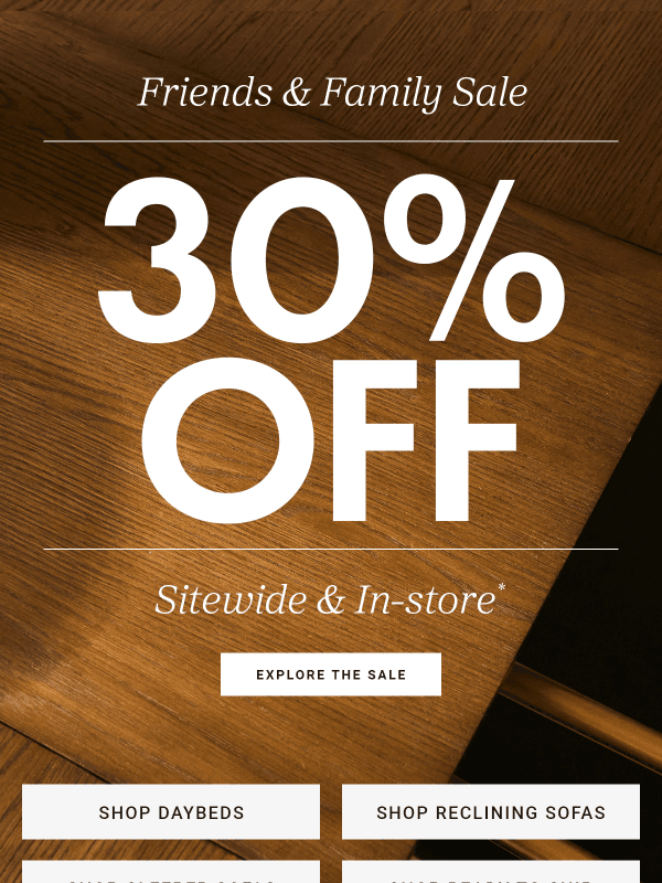 Newsletter preview: 🏃‍♀️‍➡️ Final Hours: 30% off sitewide