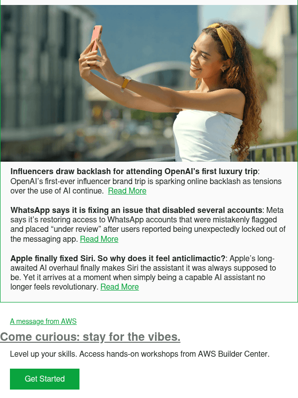 Newsletter preview: Influencers draw backlash for attending OpenAI's first luxury trip