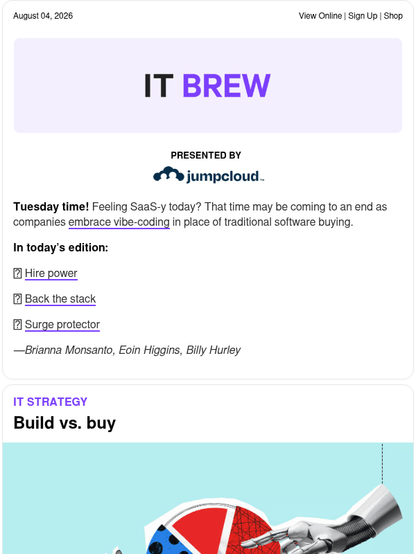 Newsletter preview: ☕ Assembly required?