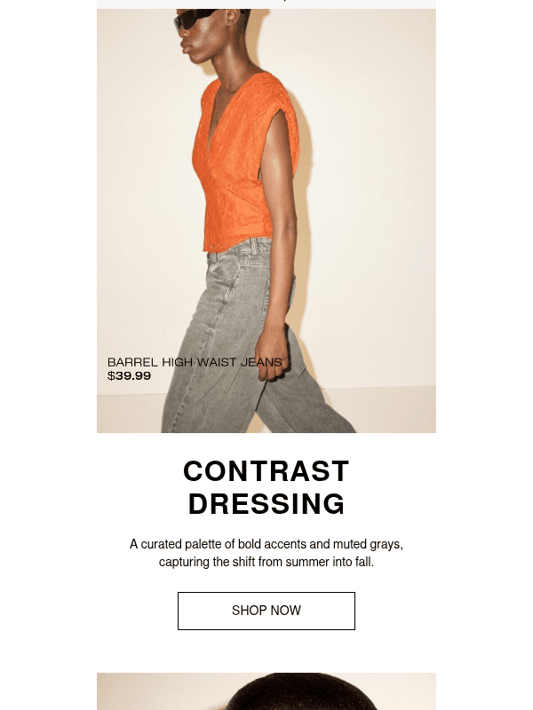 Newsletter preview: Contrast dressing