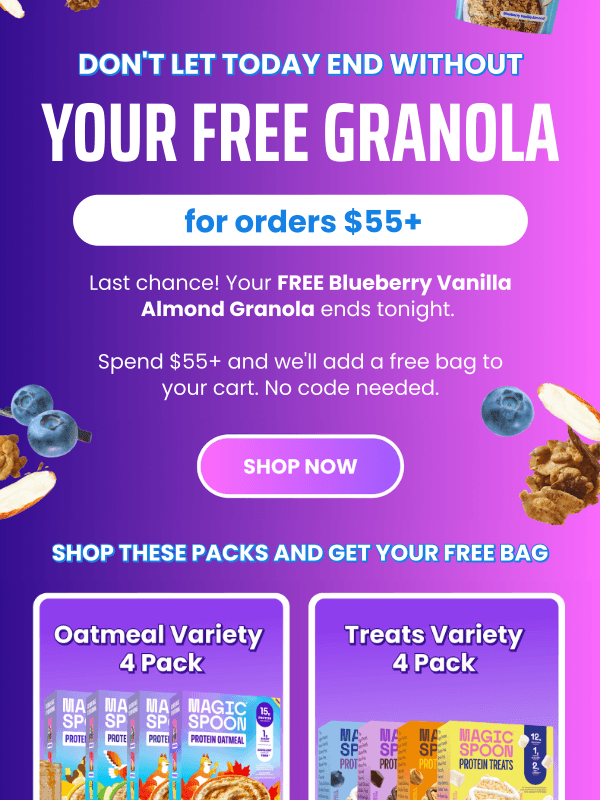 Newsletter preview: Your FREE bag of granola ends tonight ⌛