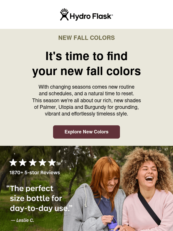Newsletter preview: It's time to find your new fall colors