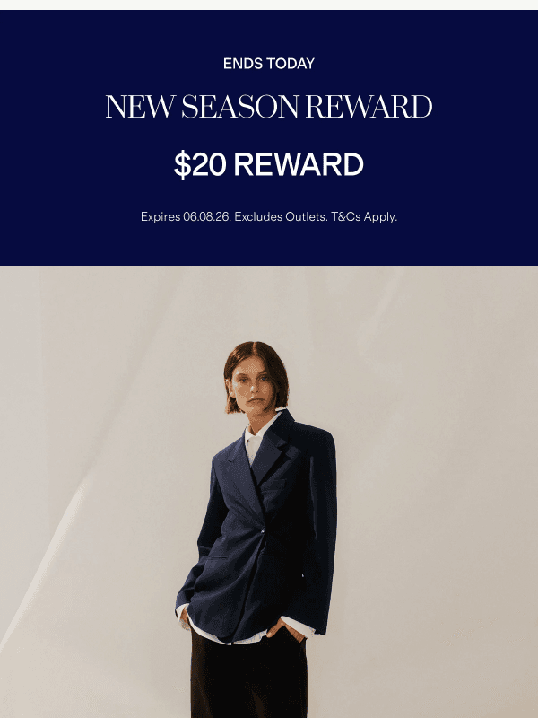 Newsletter preview: Chloe, Your $20 Reward Expires Today
