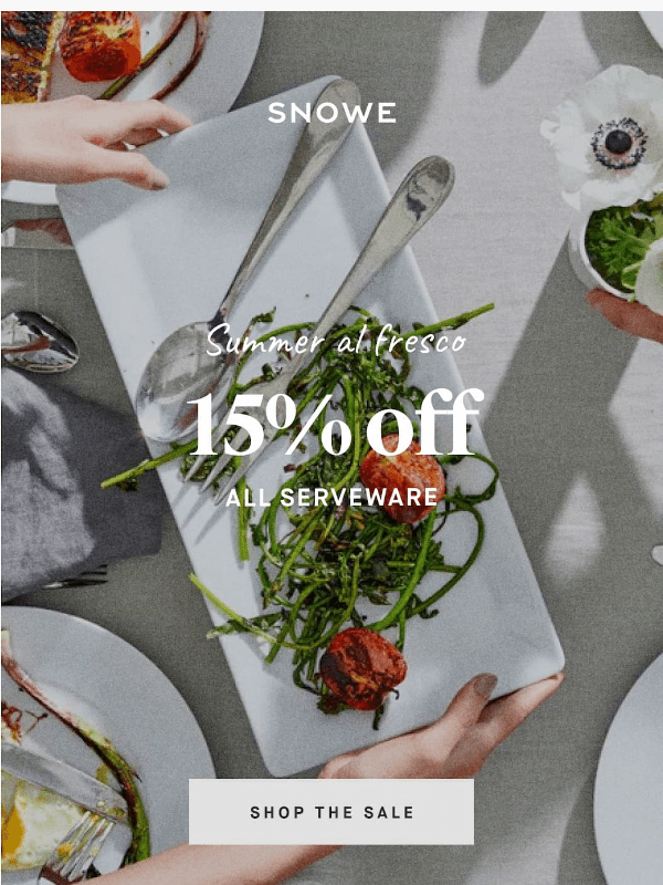 Newsletter preview: 15% off hosting essentials for all summer long