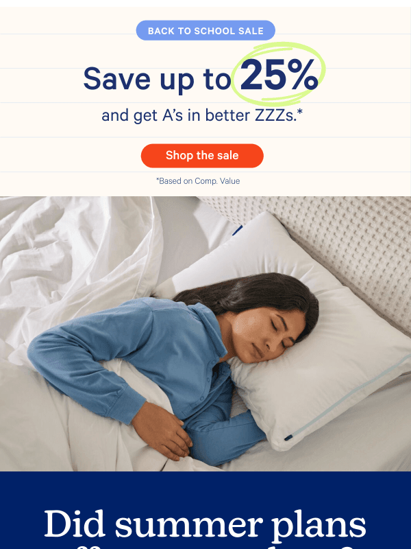 Newsletter preview: Vacation's Over. Sleep Isn't.