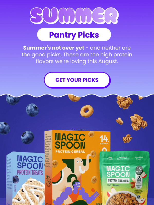 Newsletter preview: What's in our pantry this August? ☀️