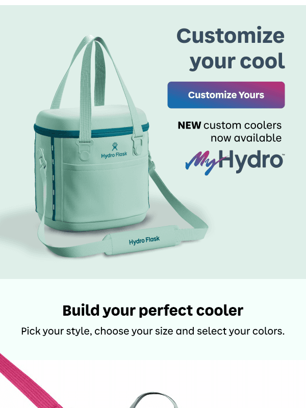 Newsletter preview: Introducing custom coolers