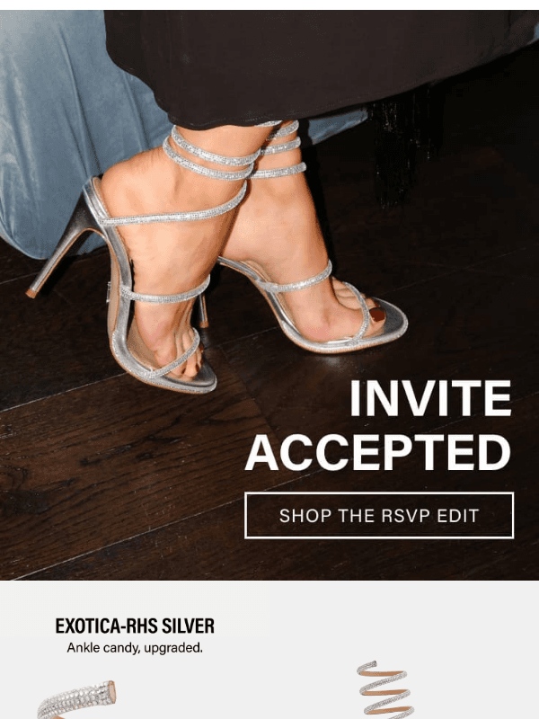 Newsletter preview: Spiral wrap heels are having a moment...