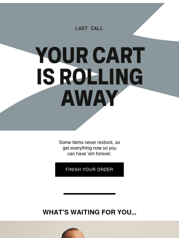 Newsletter preview: Your cart is expiring soon!