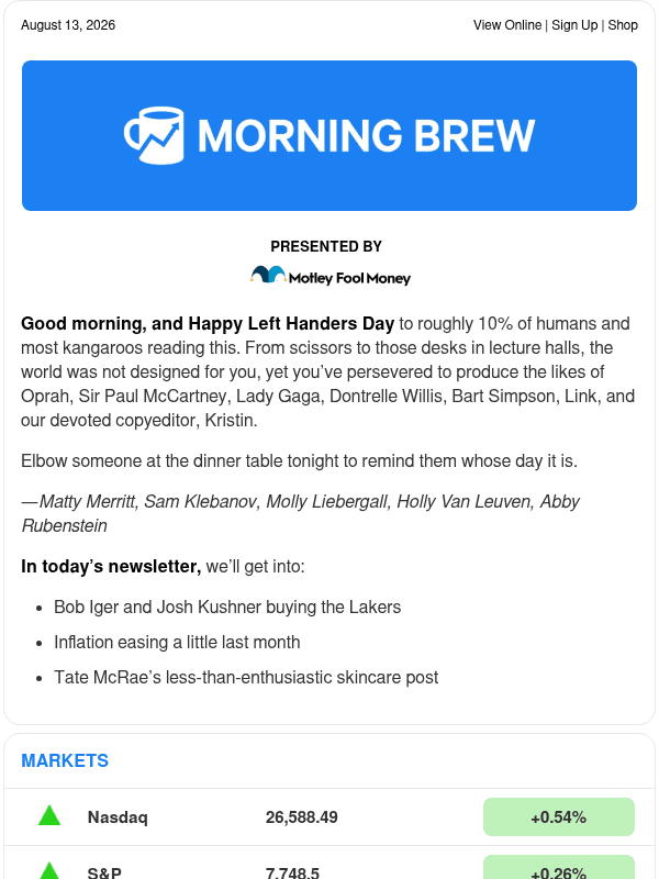 Newsletter preview: ☕️ What about Bob