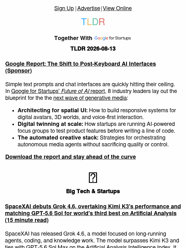 Newsletter preview: Grok 4.6 🤖, Pixel 11 📱, AI shows cracks 📉
