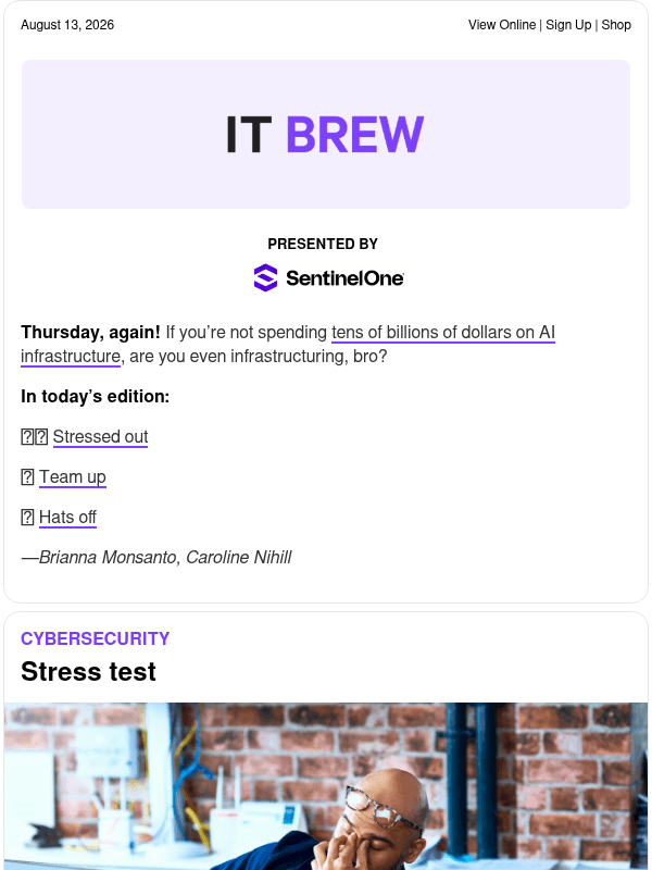 Newsletter preview: ☕ Stress test