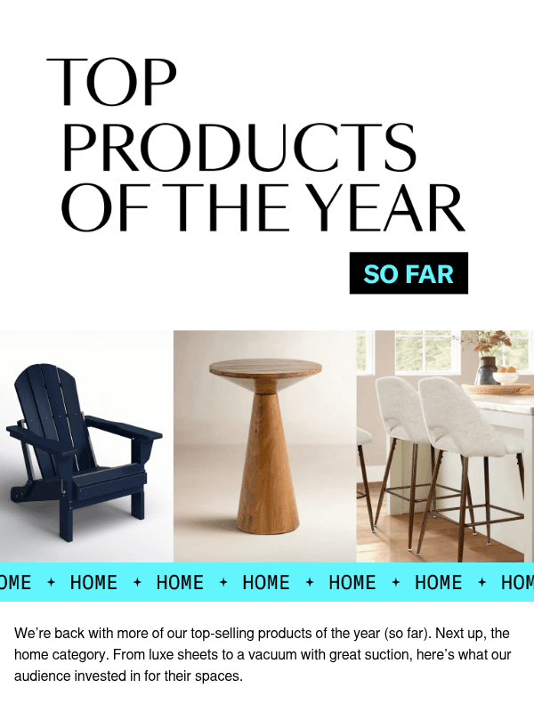 Newsletter preview: The home items our audience keeps buying…