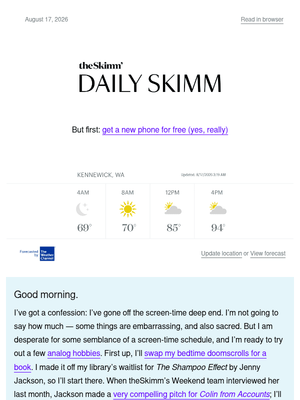Newsletter preview: A soup-er summer tip