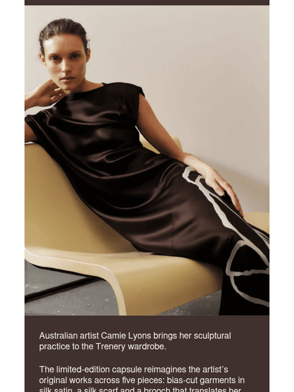 Newsletter preview: Introducing Camie Lyons x Trenery