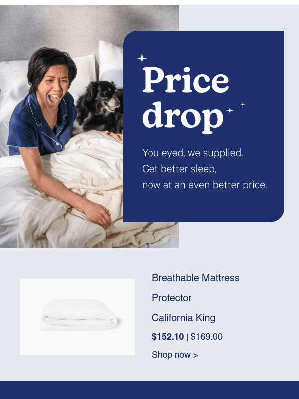 Newsletter preview: Get Breathable Mattress Protector now at a lower price 👀