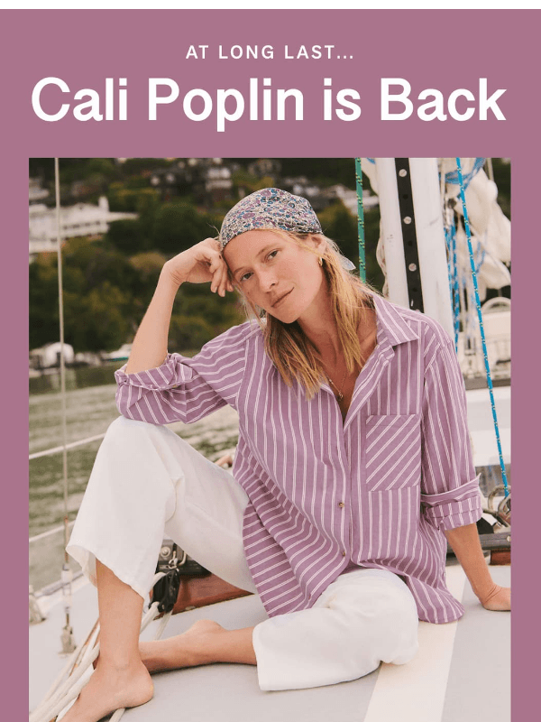 Newsletter preview: 14 New Poplin Styles Just Landed