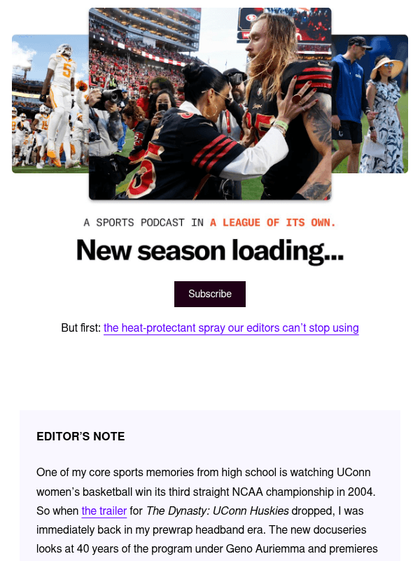 Newsletter preview: Princess Charlotte picks a sport