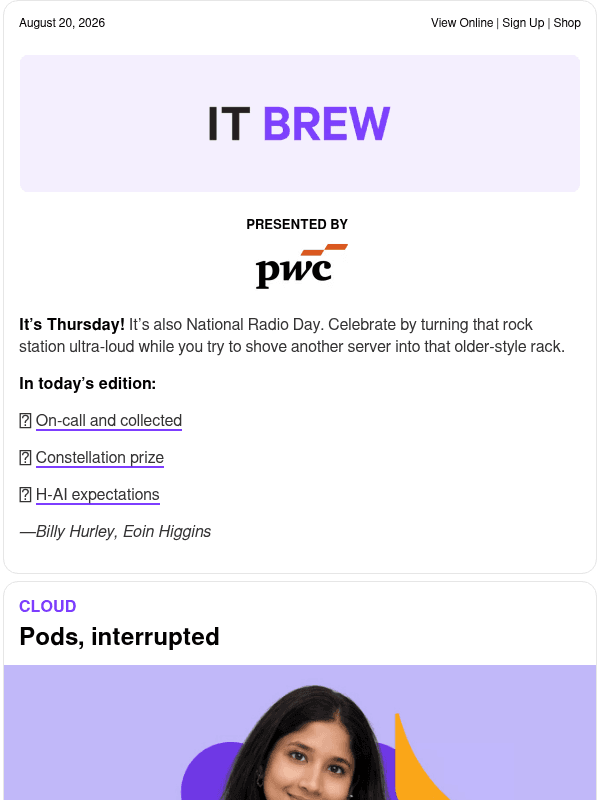 Newsletter preview: ☕ First alert