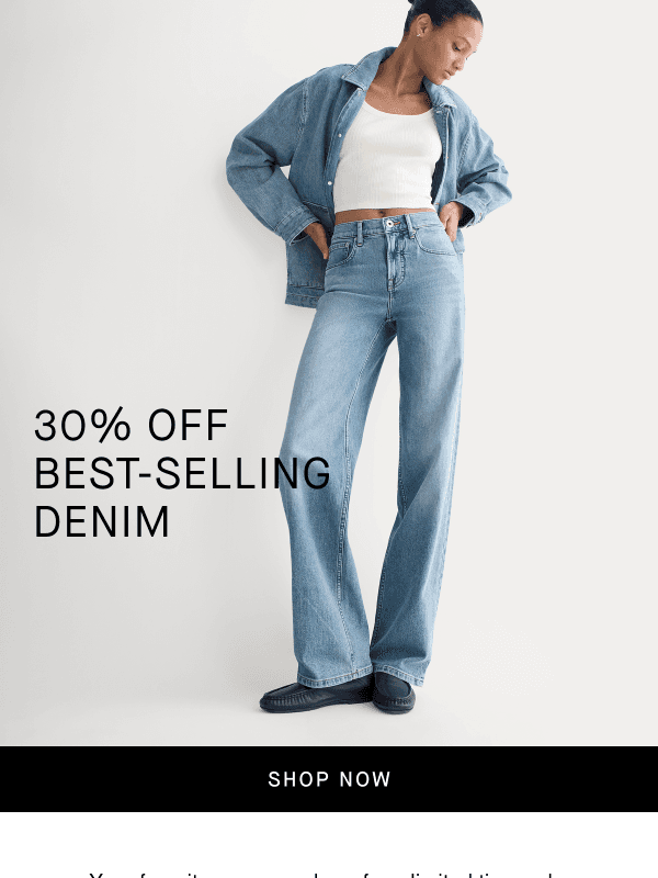 Newsletter preview: 30% Off Jeans You’ll Actually Wear