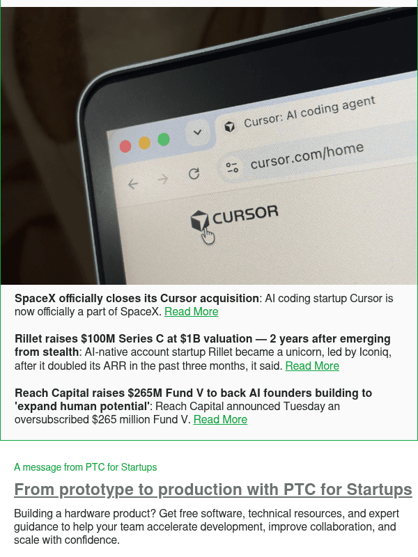 Newsletter preview: SpaceX officially closes its Cursor acquisition