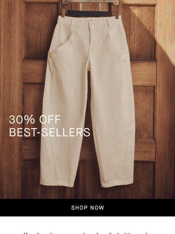 Newsletter preview: The Best Pants Are 30% Off