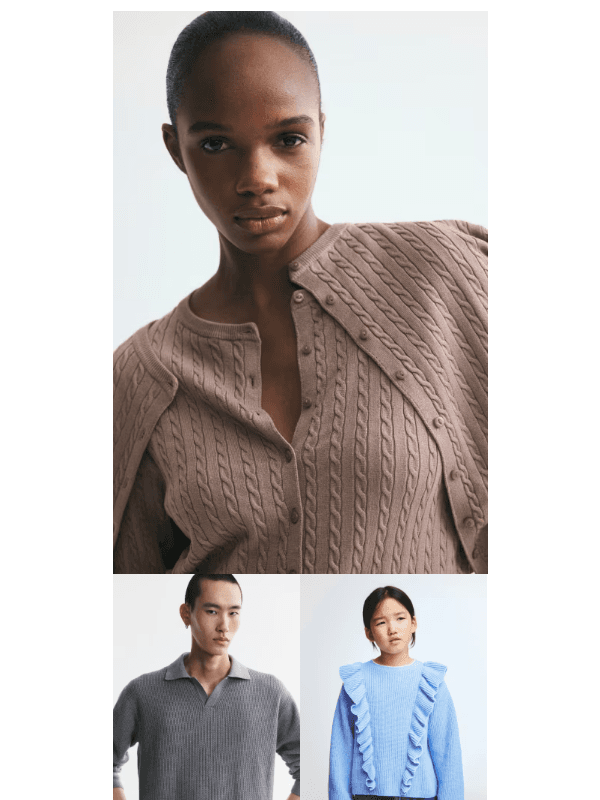 Newsletter preview: 20% off your new favorite sweaters