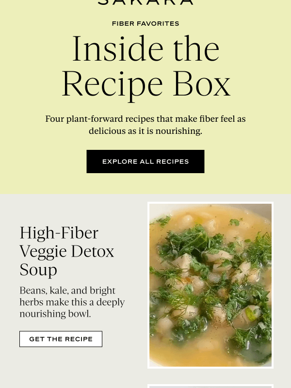 Newsletter preview: Three Fiber-Forward Recipes to Savor