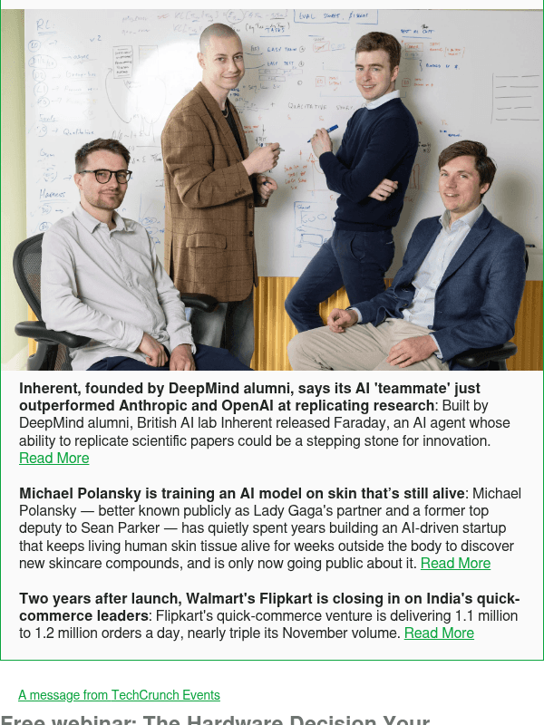 Newsletter preview: Inherent, founded by DeepMind alumni, says its AI 'teammate' just outperformed Anthropic and OpenAI at replicating research