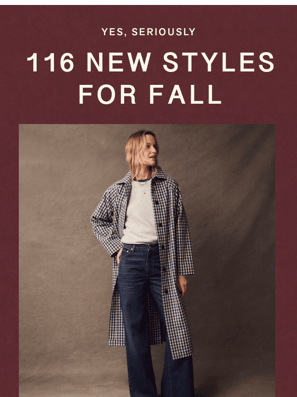 Newsletter preview: 116 New Styles for Fall 🍂
