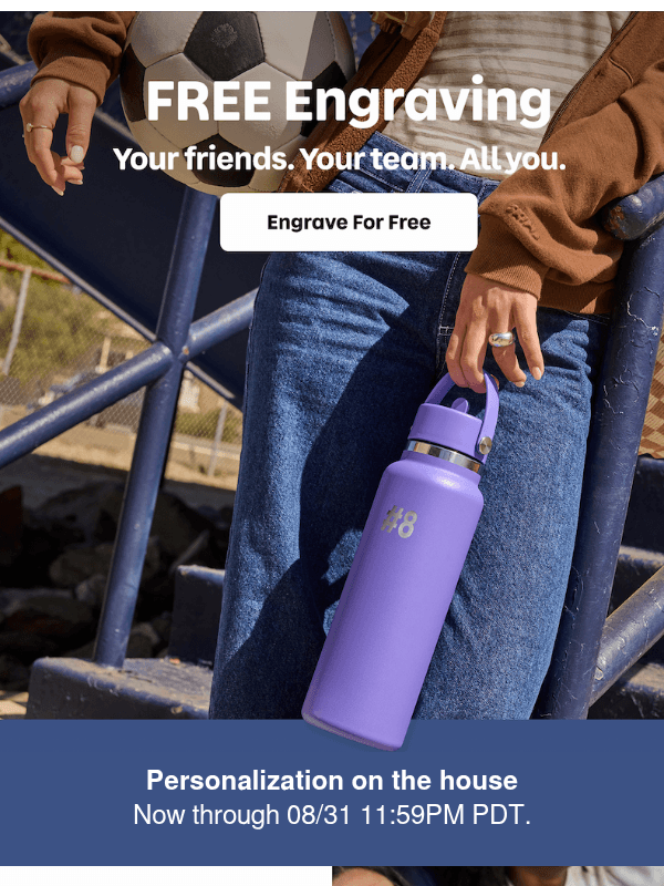 Newsletter preview: Free engraving on school favorites
