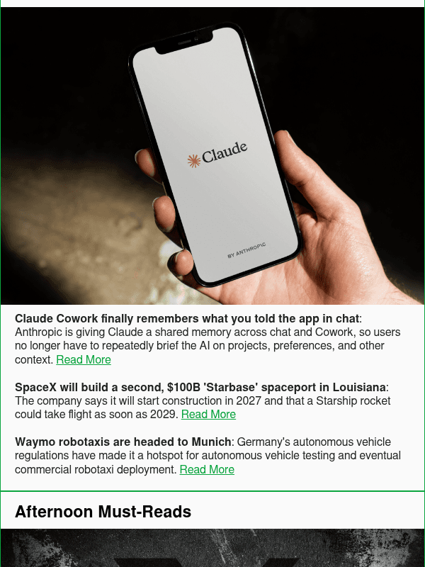 Newsletter preview: Claude Cowork finally remembers what you told the app in chat