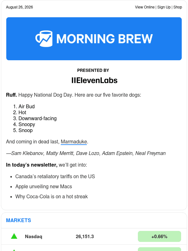 Newsletter preview: ☕️ Targeted punches