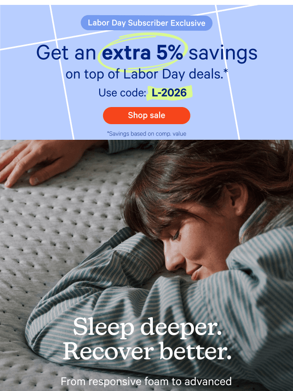 Newsletter preview: Deep sleep. Deeper recovery.