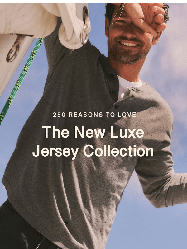 Newsletter preview: Introducing: New Luxe Jersey Tees