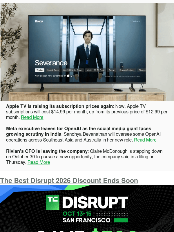 Newsletter preview: Apple TV is raising its subscription prices again