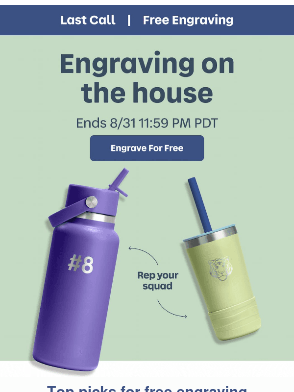 Newsletter preview: Last chance for free personalization on bestsellers