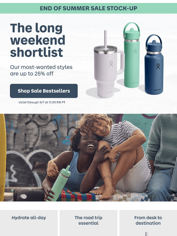 Newsletter preview: 25% off most-wanted styles