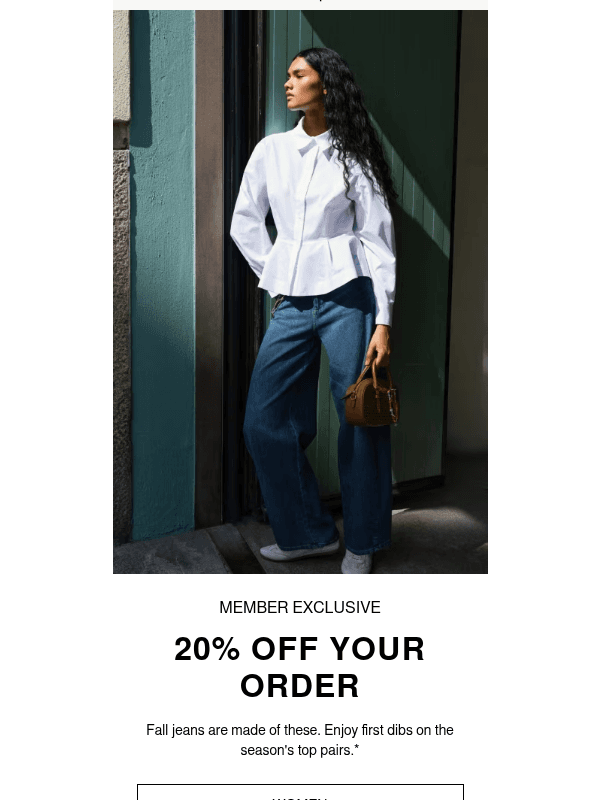 Newsletter preview: Don't wait: 20% off ends tomorrow