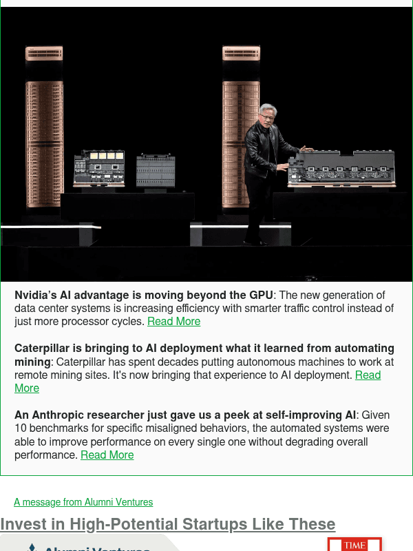 Newsletter preview: Nvidia’s AI advantage is moving beyond the GPU