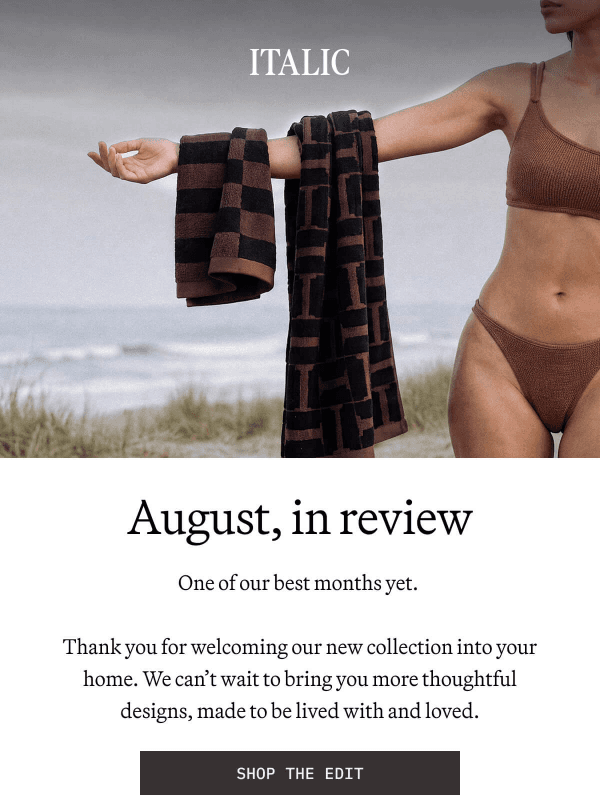 Newsletter preview: Get Our Best-Selling Vegan Ceramic Candle for Free