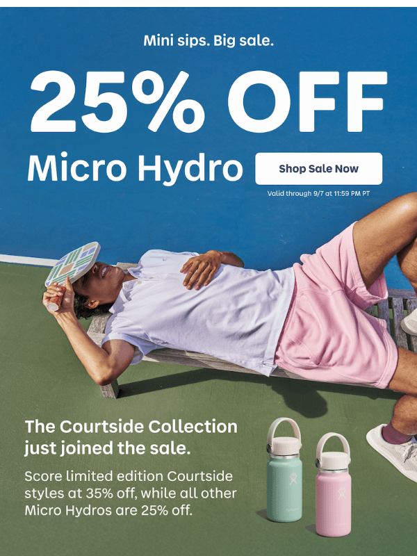 Newsletter preview: Micro Hydro is 25% off*