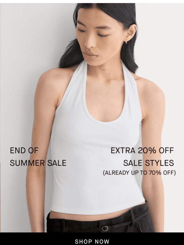Newsletter preview: The End of Summer Sale Starts Now