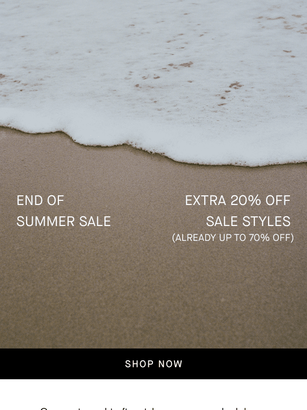 Newsletter preview: Extra 20% Off Best-Sellers