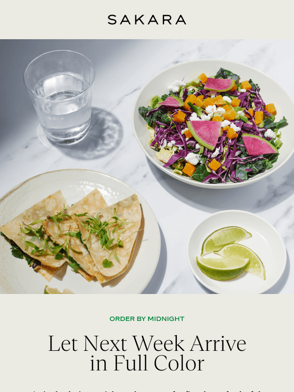 Newsletter preview: Your Week Can Still Arrive Ready