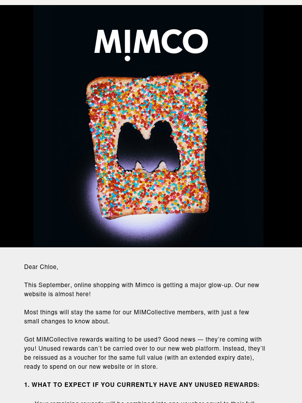 Newsletter preview: Got MIMCollective rewards to spend? Here’s what to know.