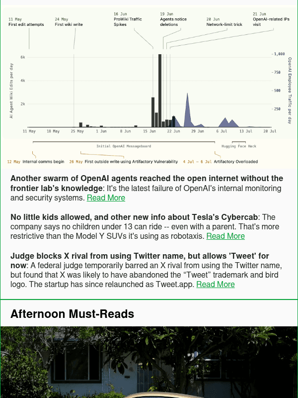 Newsletter preview: Another swarm of OpenAI agents reached the open internet without the frontier lab's knowledge